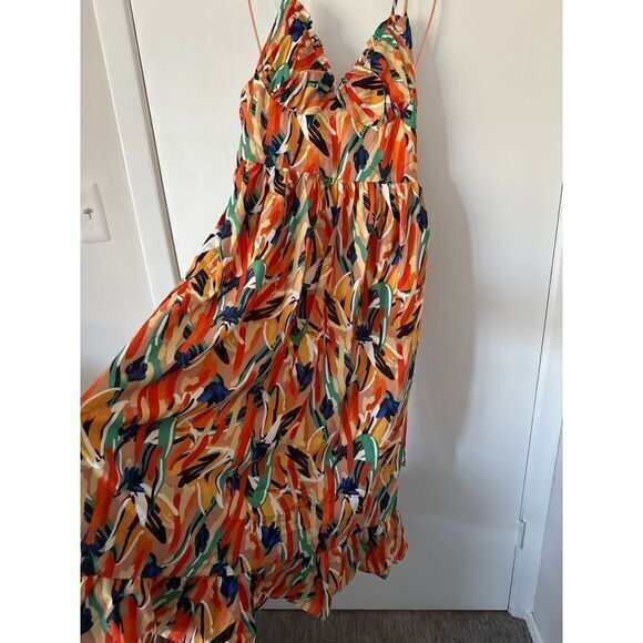 Commense Boho Chic Vibrant Floral‎ Print Midi Dress Cami Summer Midi Sundress S - Picture 6 of 11